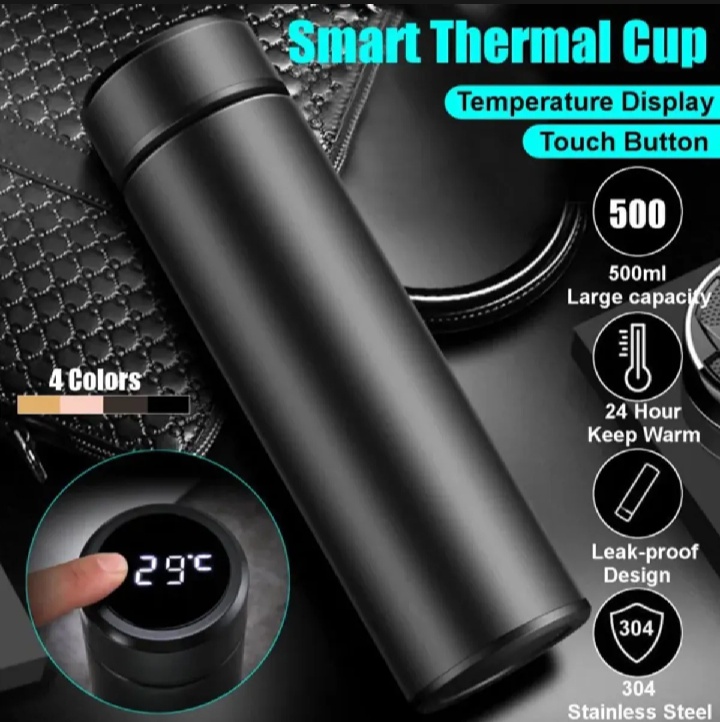 Smart Thermal flask with LED temperature Display in touch._img_0