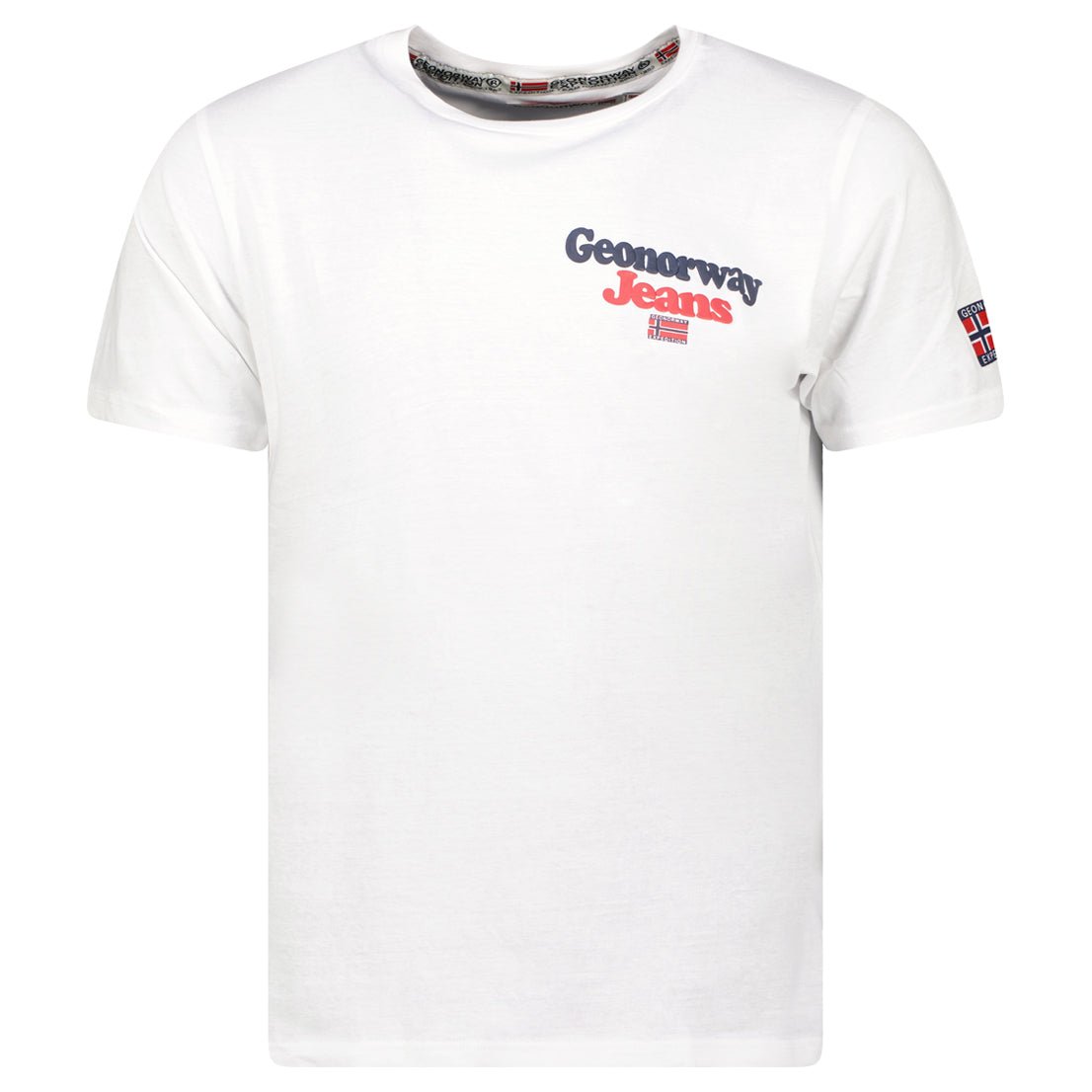 Men's T-shirt Short Sleeve, Round Neck White