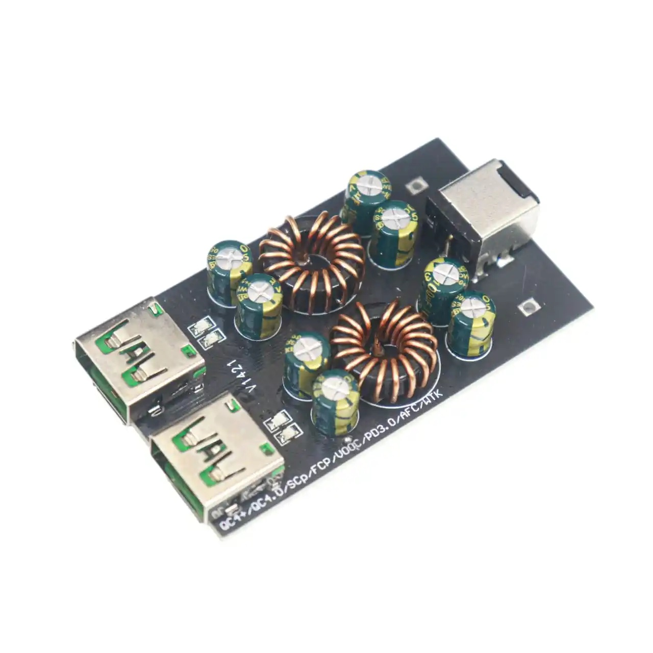 DC 6V-32V SW3516S 2-Way USB PD3.0 Fast Charging Step-Down Module – Qualcomm QC4+/QC4.0/QC3.0 Support