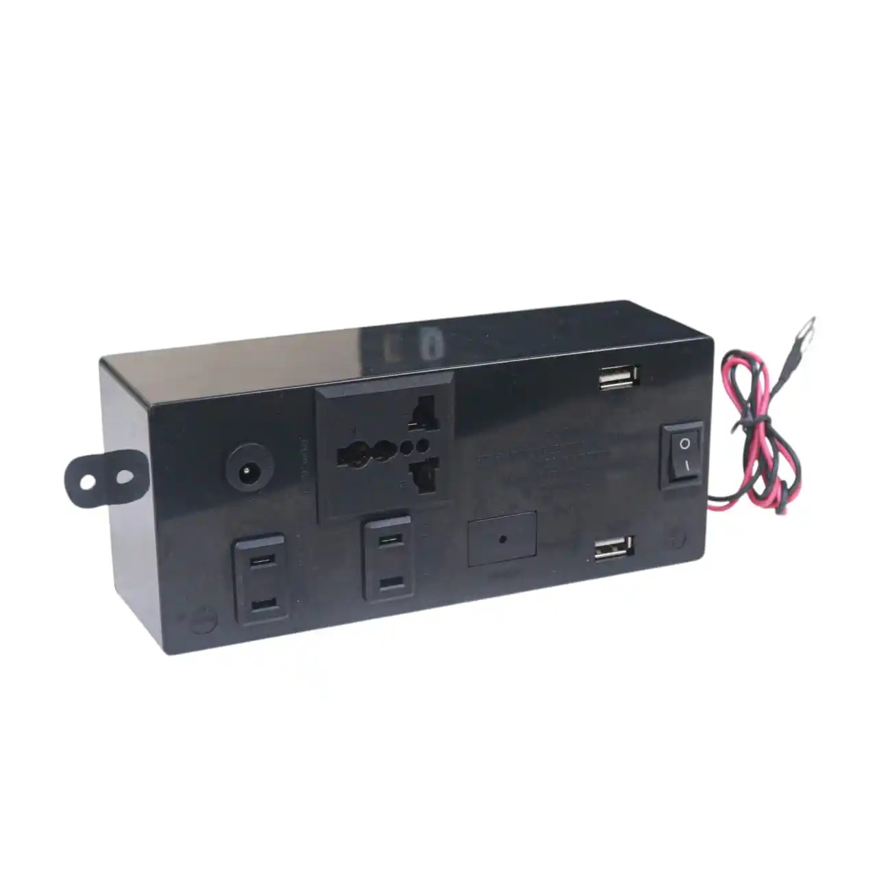 Samcon 12V/24V DC to AC Converter Gang Box with 3 Built-in USB Ports – DC to AC Inverter for Solar and Multiple Applications