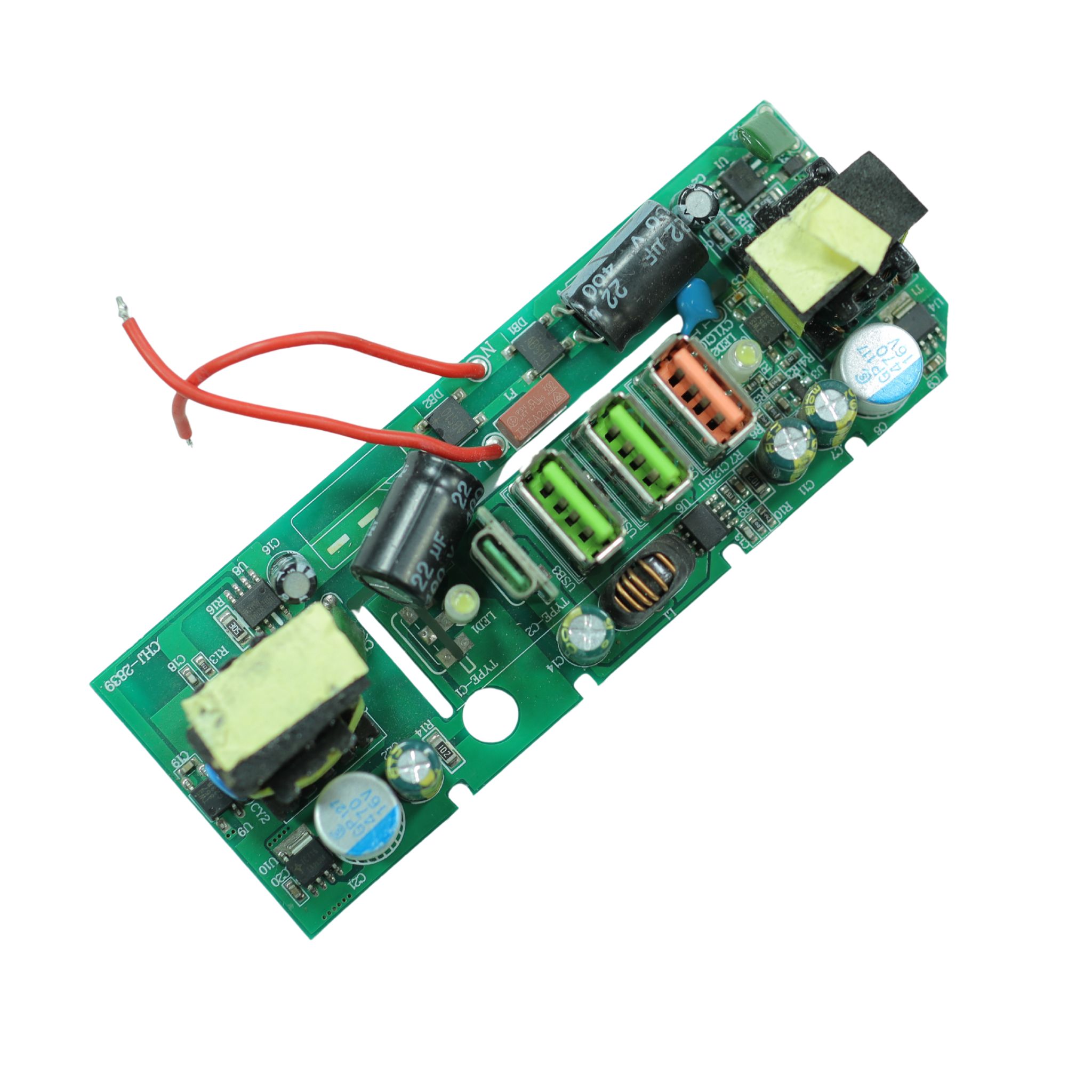 PD20W QC 3.0 Fast Charging Board 220V to 5V 9V 12V Dual USB Type C Port SMPS Adapter