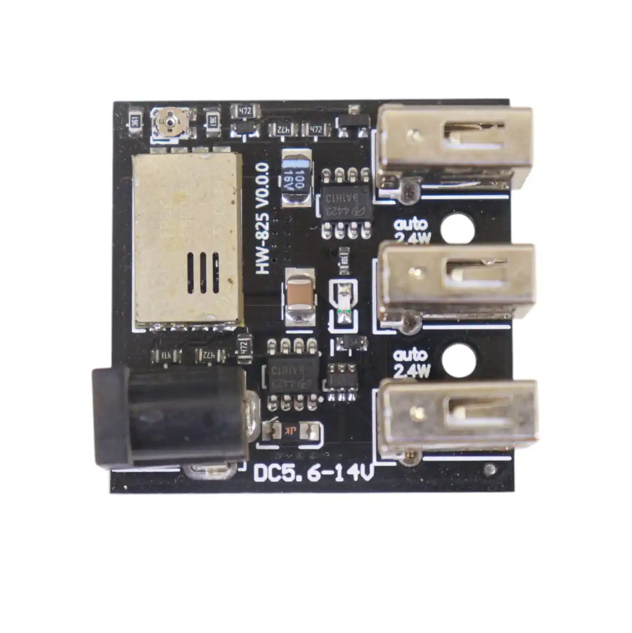 TZT DC-DC 9V/12V To 5V 8A Step Down Power Charger Bank Board 3 USB Mini Charging Module Step-Down Buck Converter For Arduino