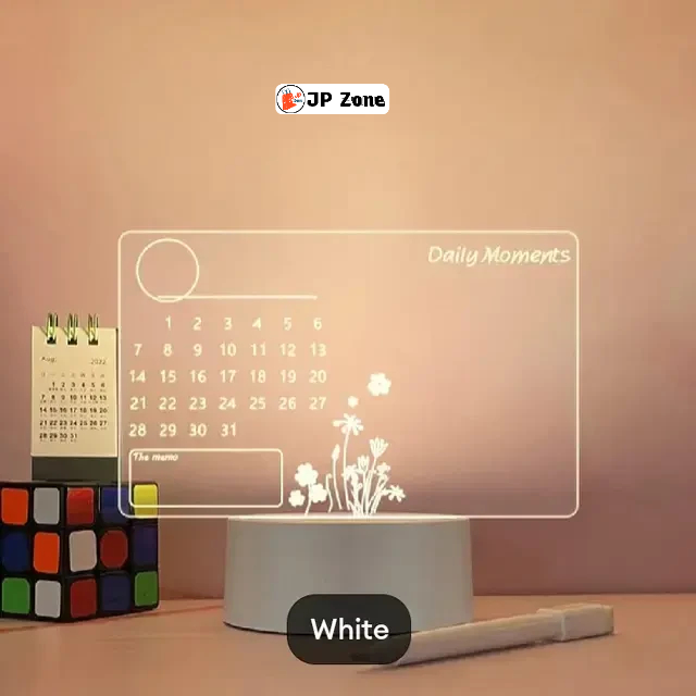 3D calendar lamp
