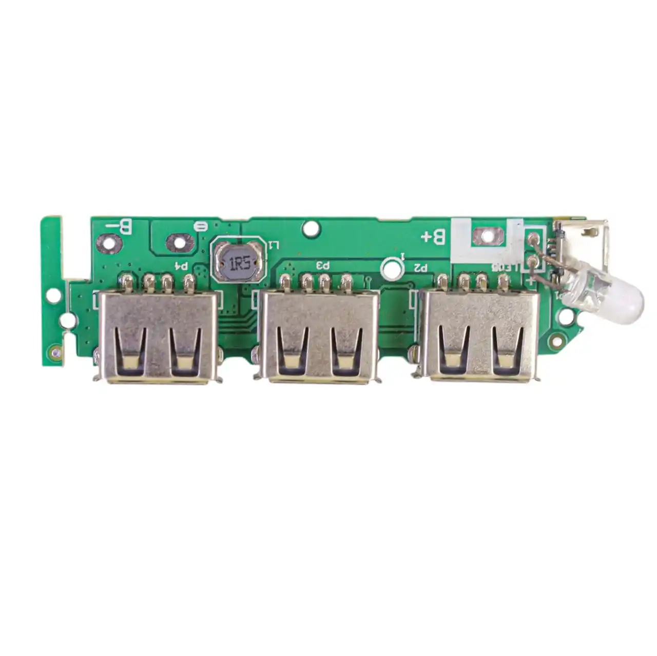 3 USB Output 5V 2A 1A 1A Step Up Power Bank Charger Circuit Module
