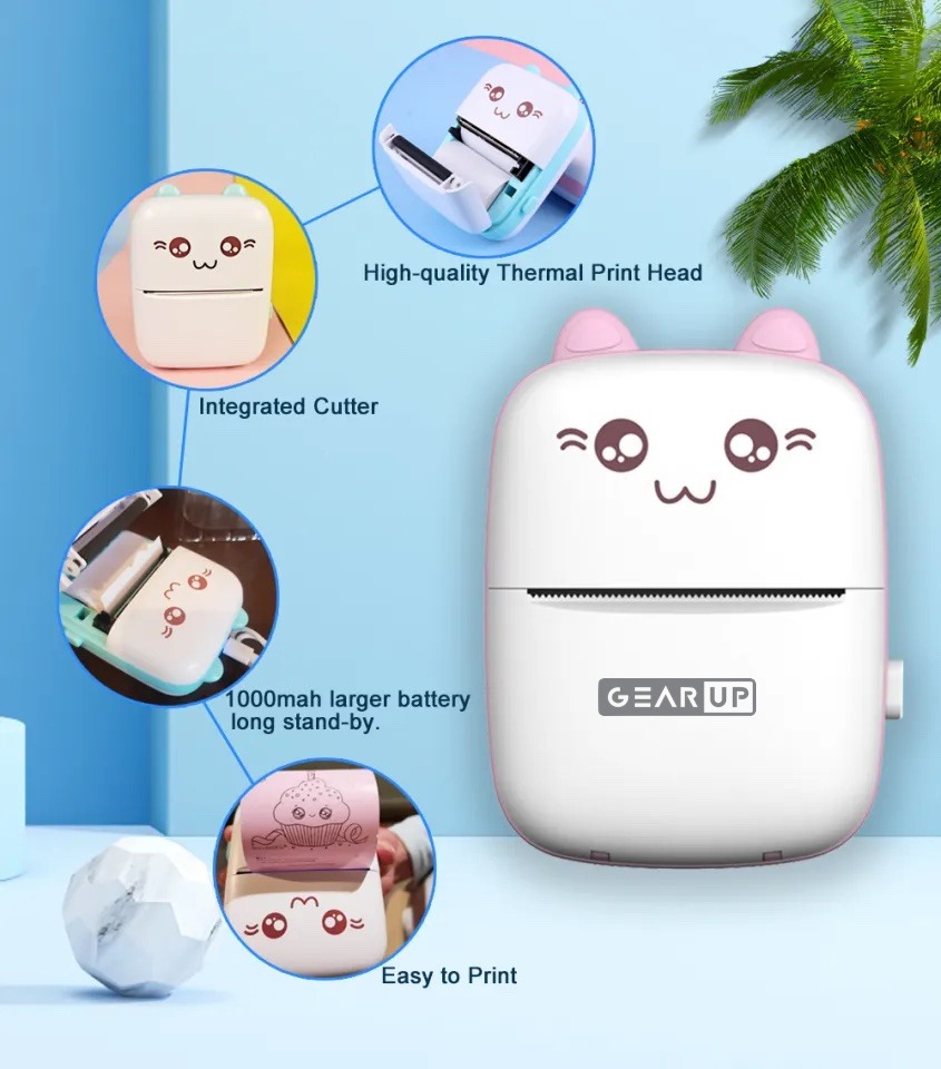 Gearup Mini Thermal Printer & Thermal Paper Rolls Combo – Price in Bangladesh