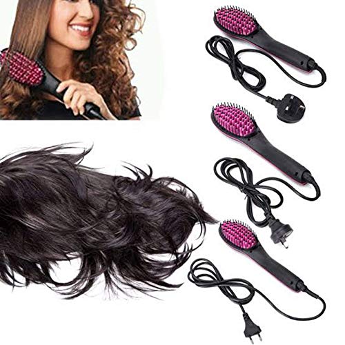 Simply Straight Ceramic Hair Straightening Brush – Ionic Hot Comb with Adjustable Temperature_img_7