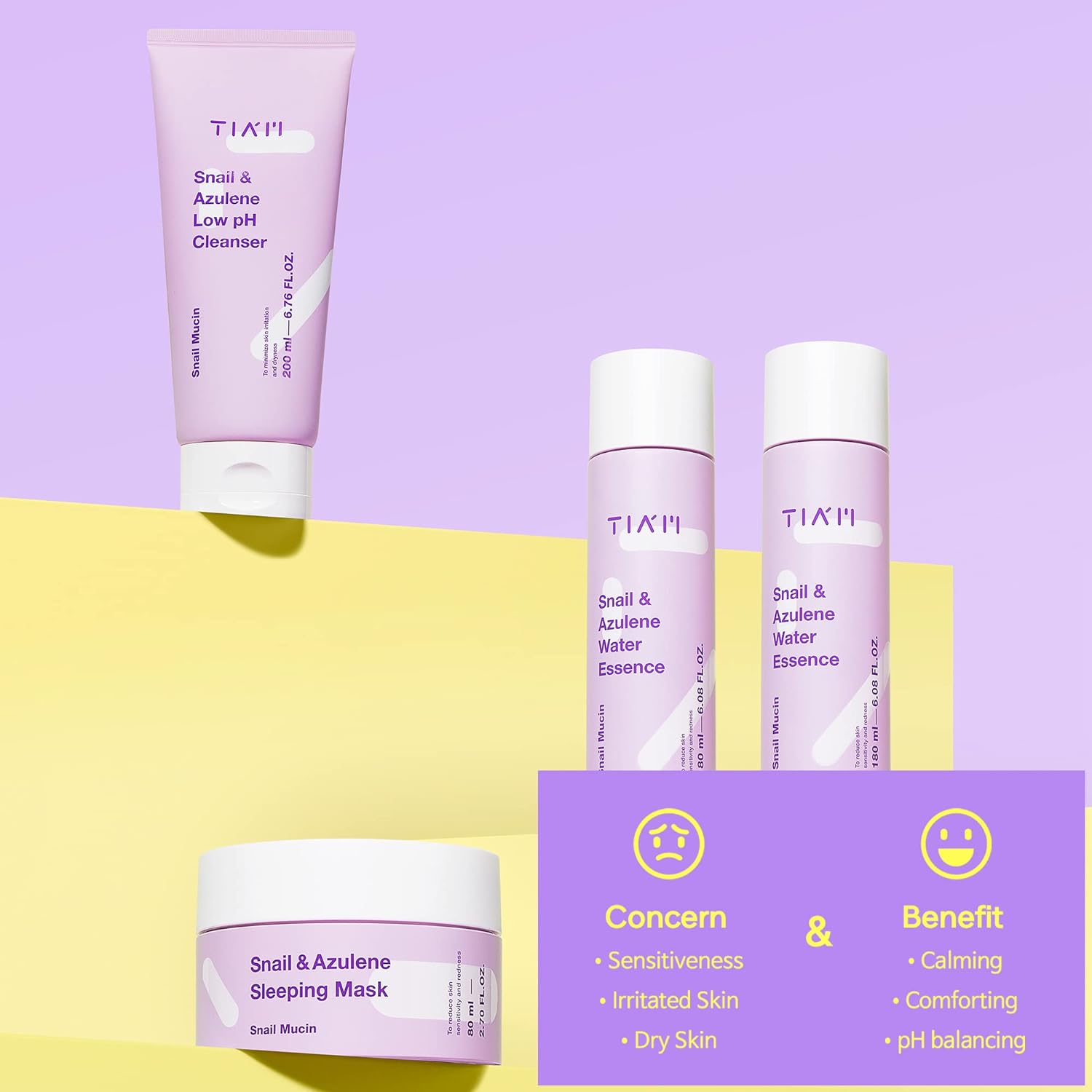 TIAM - Snail & Azulene Low pH Cleanser (200ml) thumbnail 8
