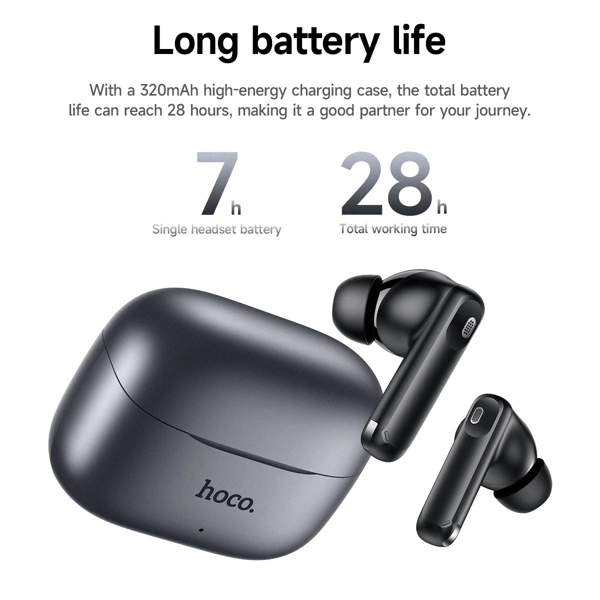 Hoco EQ27 Fun AI Translation Earbuds | ANC+ENC Noise Reduction_img_2