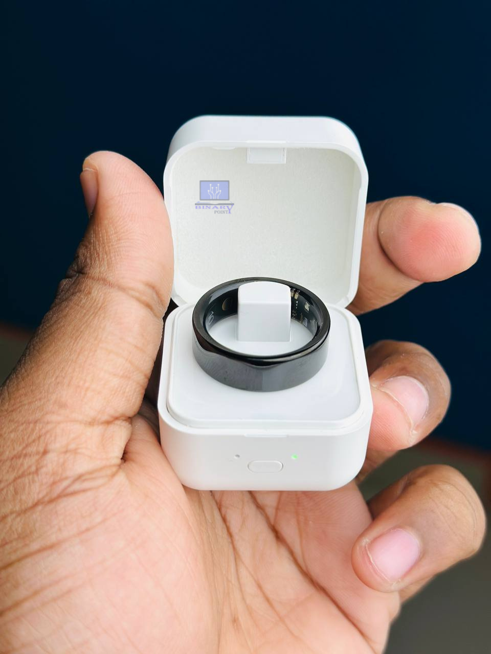 Smart Finger Ring for Fitness Tracking – With Charging Case