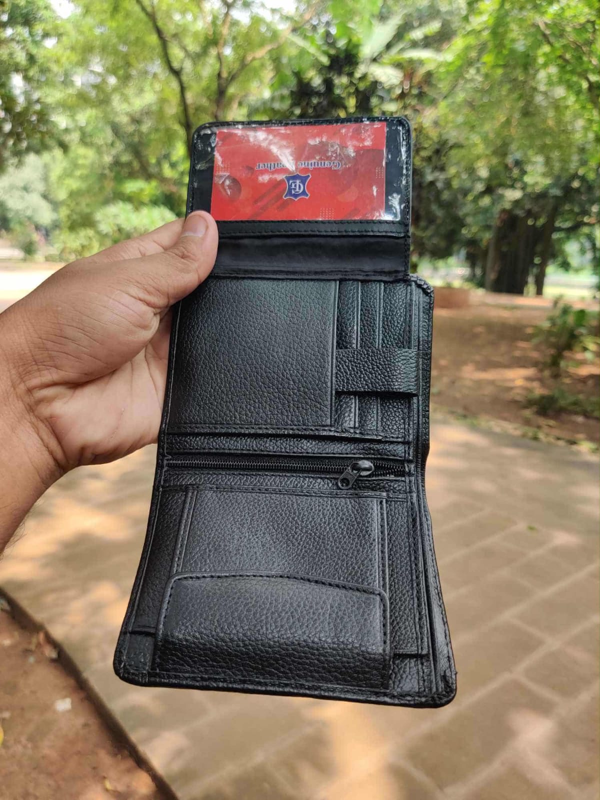 Black Chocolate Premium 100% Genuine Cow Leather Wallet_img_6