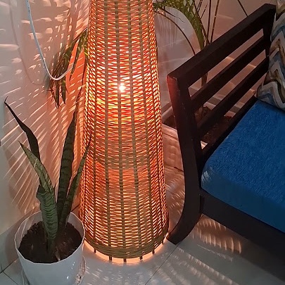 Eco Friendly Bamboo Stand Lamp for Natural Home Decor_img_3
