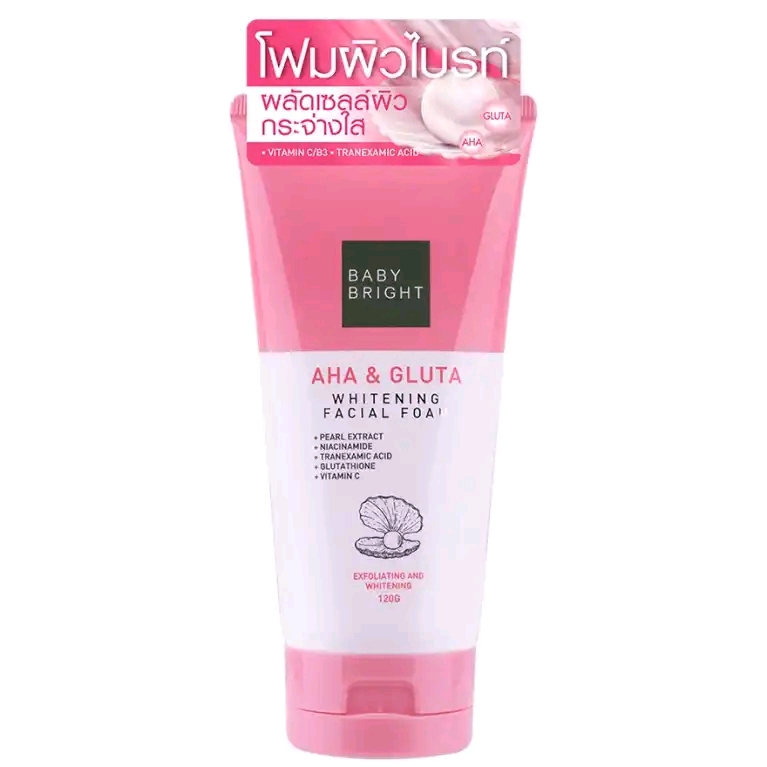 Baby Bright AHA & Gluta Whitening Facial Foam_img_3