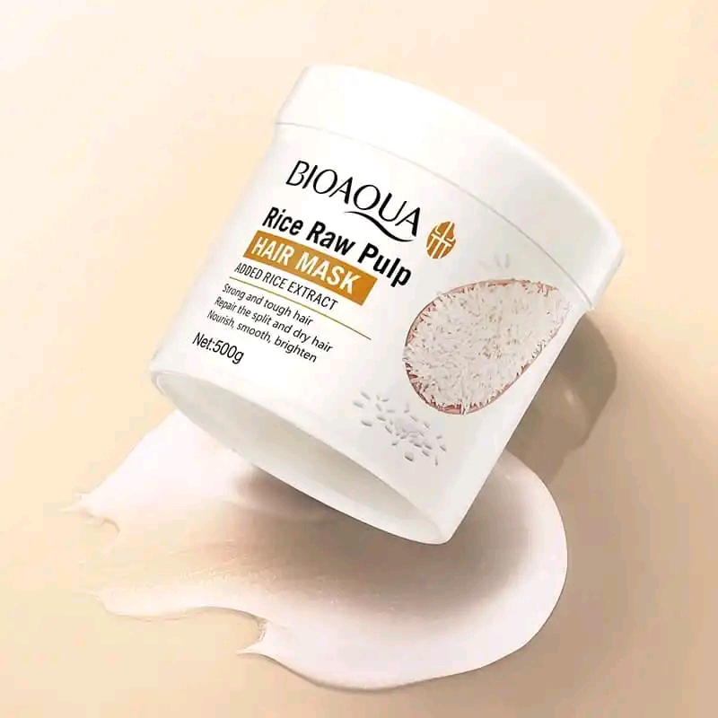BIOAQUA 𝗥𝗶𝗰𝗲 𝗥𝗮𝘄 𝗣𝘂𝗹𝗽 𝗛𝗮𝗶𝗿 𝗠𝗮𝘀𝗸