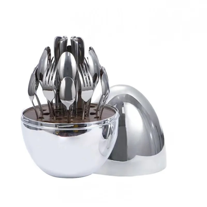 Egg themed 24 piece Cultery Set_img_3