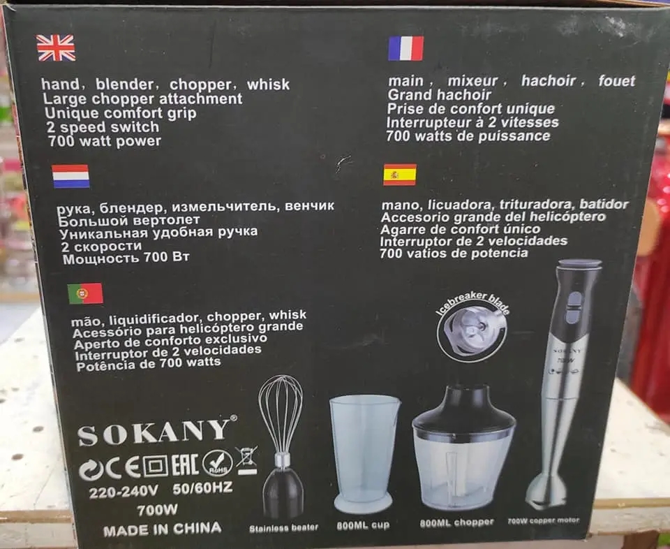 Sokany hand blender set 4in1Kitchen master_img_5