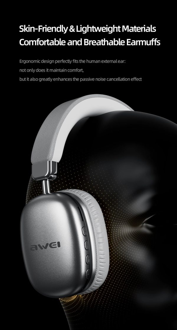 Awei AT7 Bluetooth wireless headphone stereo surround speaker with microphone headset - Image 6