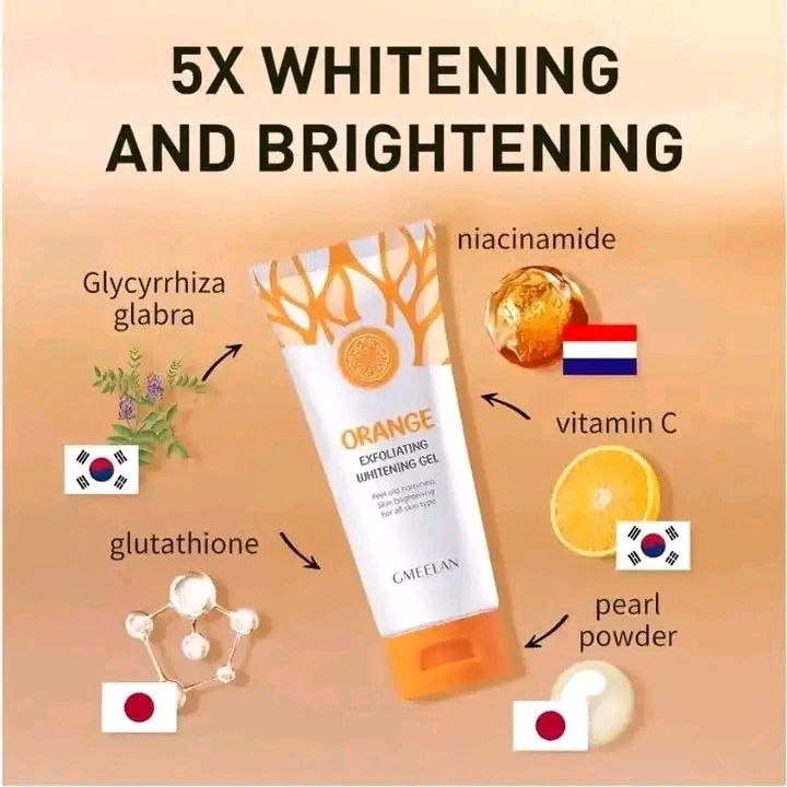 GMEELAN Orange Exfoliating Whitening Gel Scrub