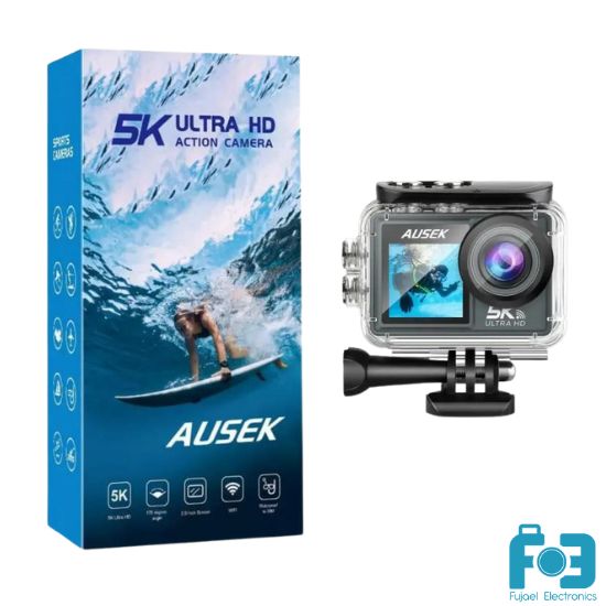 Ausek AT-M40R 5K Waterproof Action Camera Exclusive Combo Package