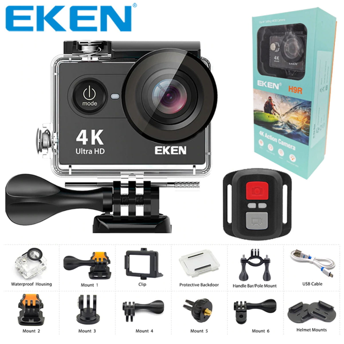 EKEN H9R Action Camera With Accessories_img_2