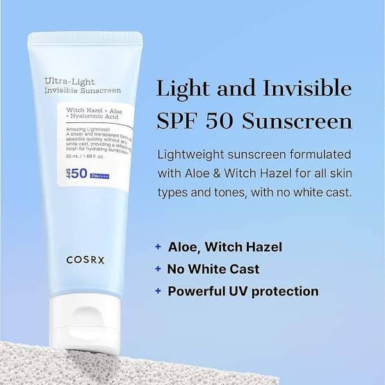 COSRX - Ultra Light Invisible Sunscreen SPF50  (50ml) thumbnail 4