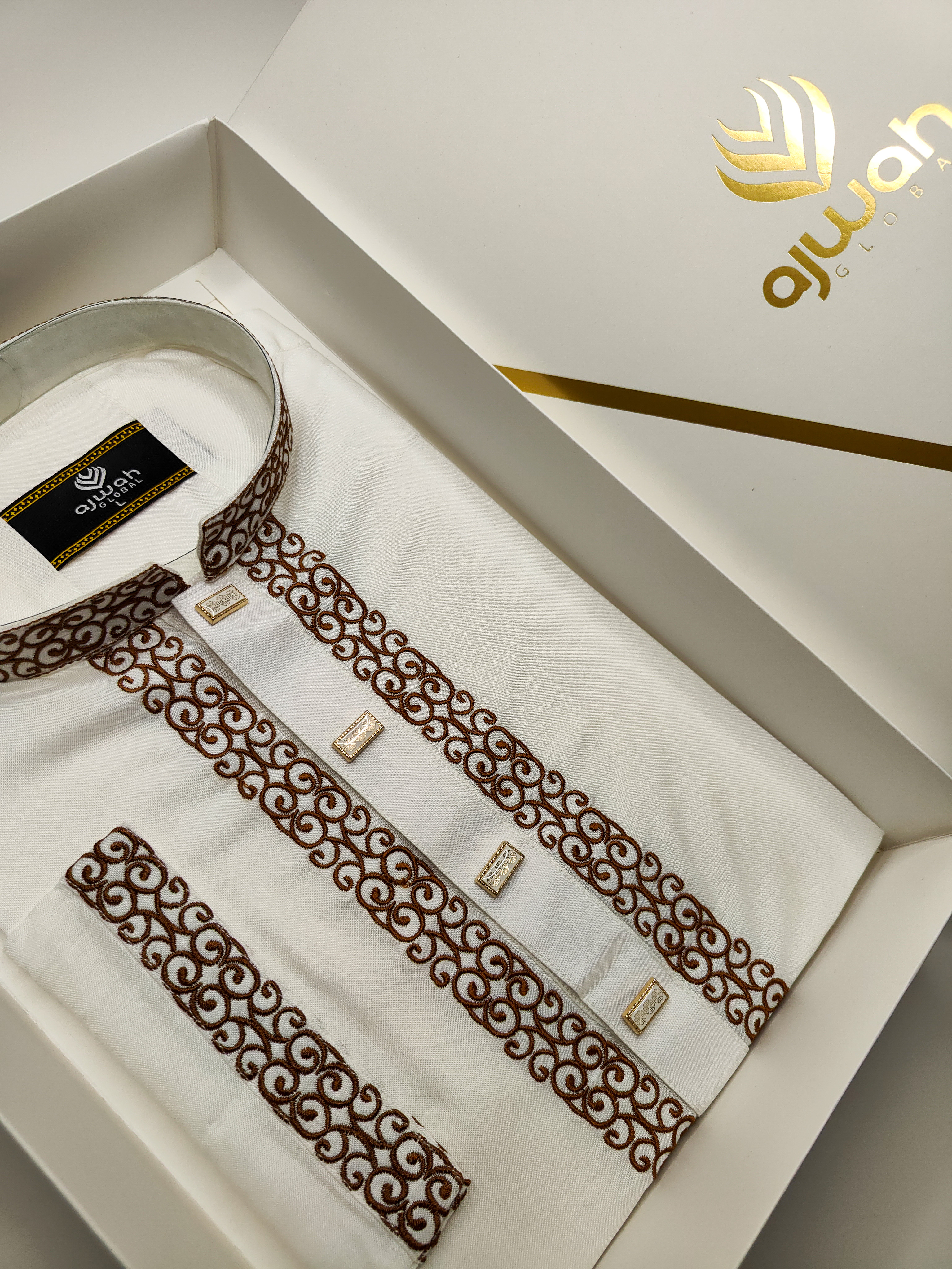 Regal White Embroidered Panjabi_img_1