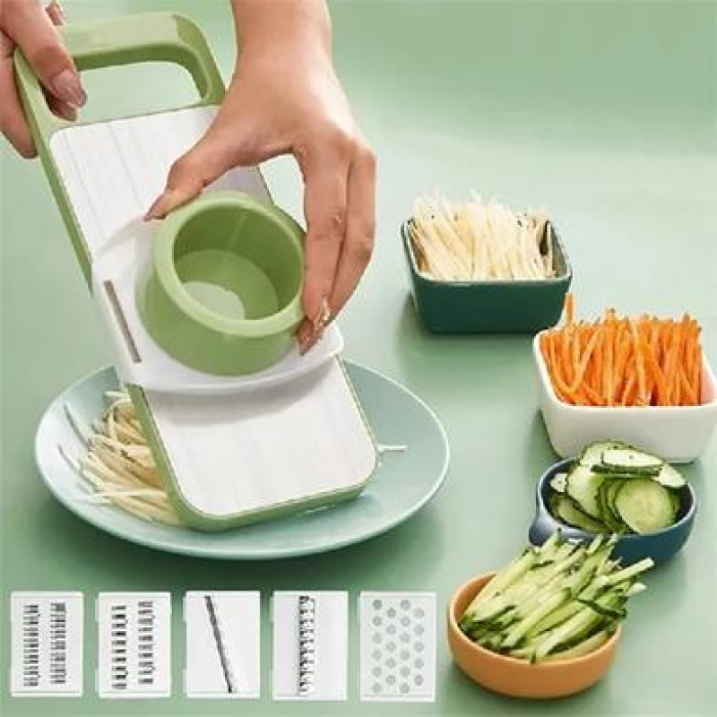Multifunctional Vegetable Slicer Cutter (5 In 1)