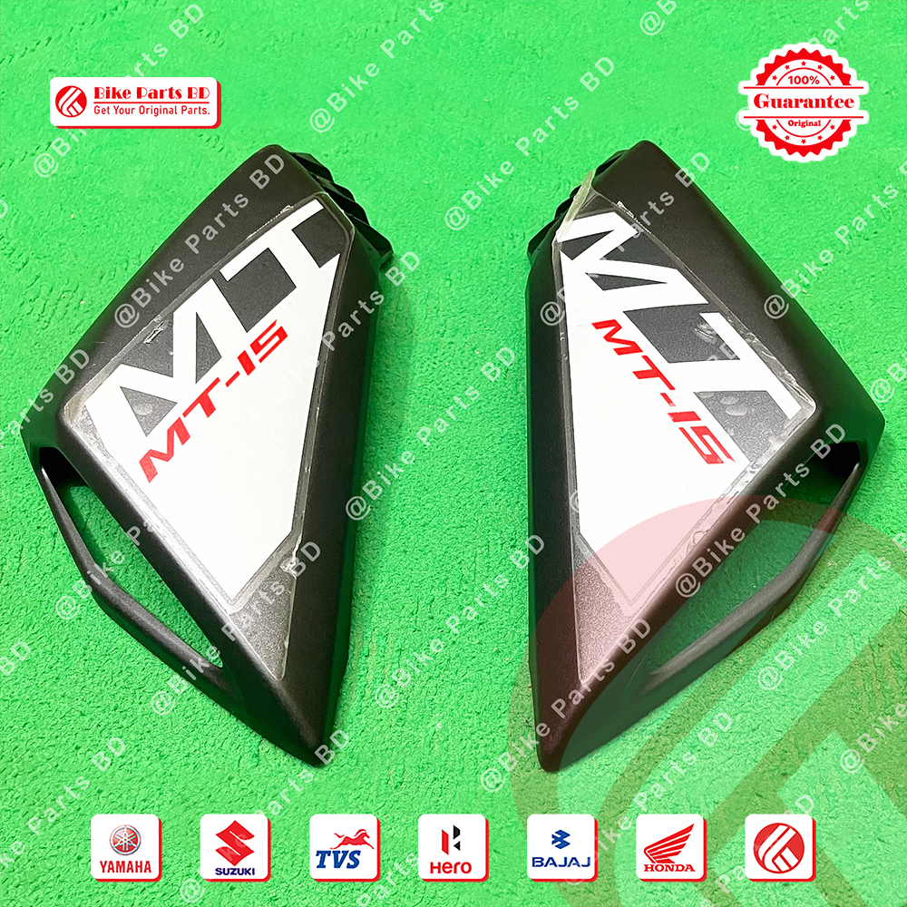 Tanky Kan for Yamaha MT15 V1 (White Colour) bike. thumbnail 2
