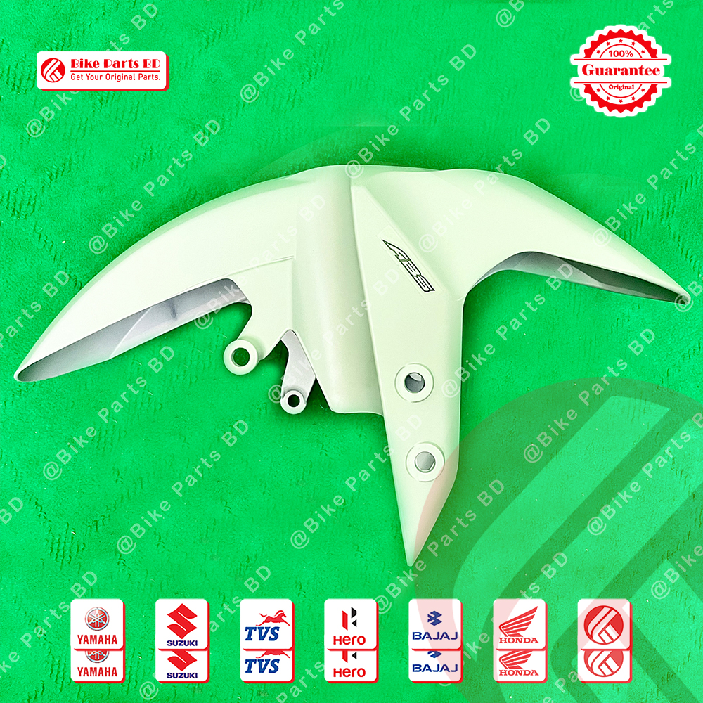 Mudguard for Yamaha R15 V4 & R15M, MT15 V1 & MT15 V2 (White Colour) bike. thumbnail 2