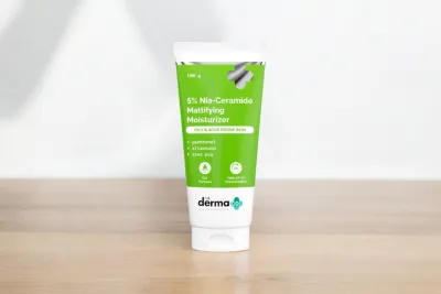 Derma Co 5% Nia-Ceramide Mattifying Moisturizer 100g (Oily & Acne Prone Skin)_img_0