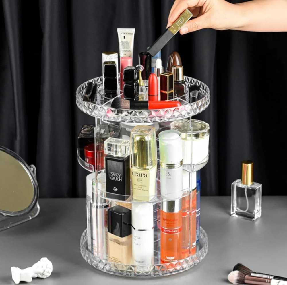 360 Degree Rotation Adjustable Multi-Function Cosmetic organizer shelf_img_2