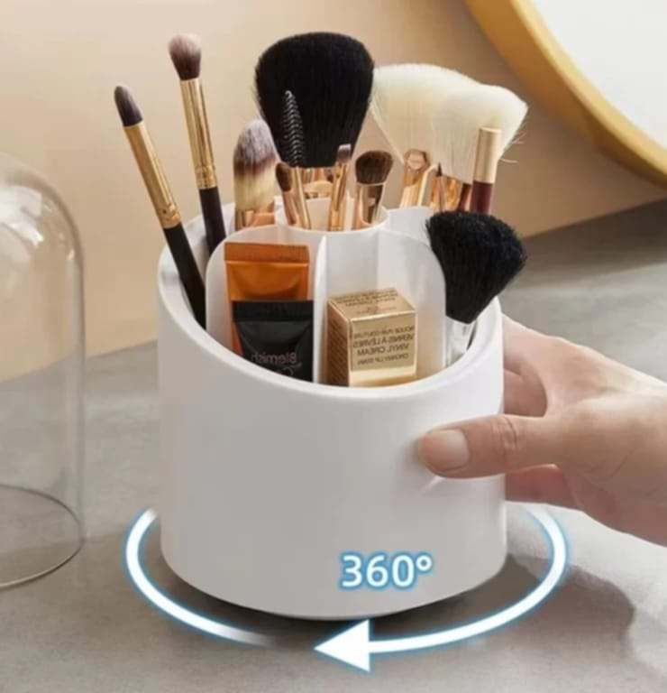 360° Diamond Design Rotating Cosmetic organizer Box_img_1