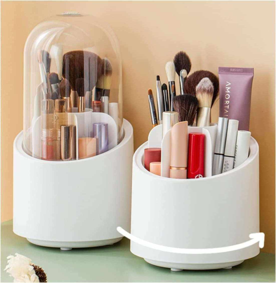 360° Diamond Design Rotating Cosmetic organizer Box_img_2