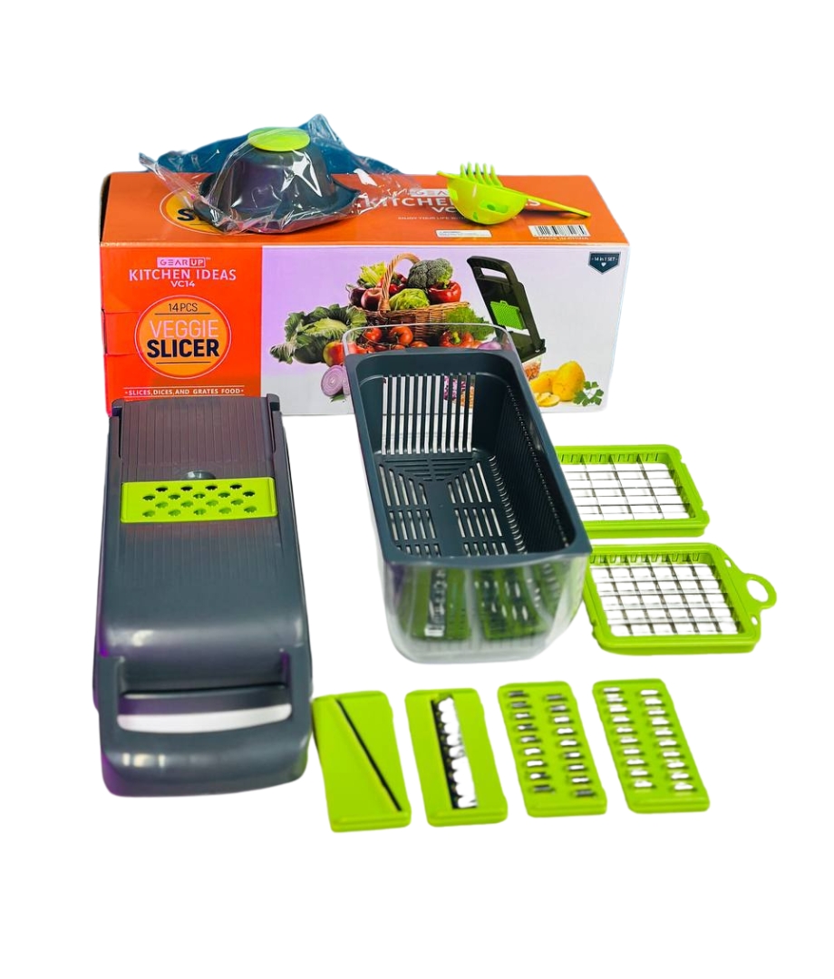GearUP 14-in-1 Multifuction Vegetable and Fruits Cutting Slicer & Chopper_img_2