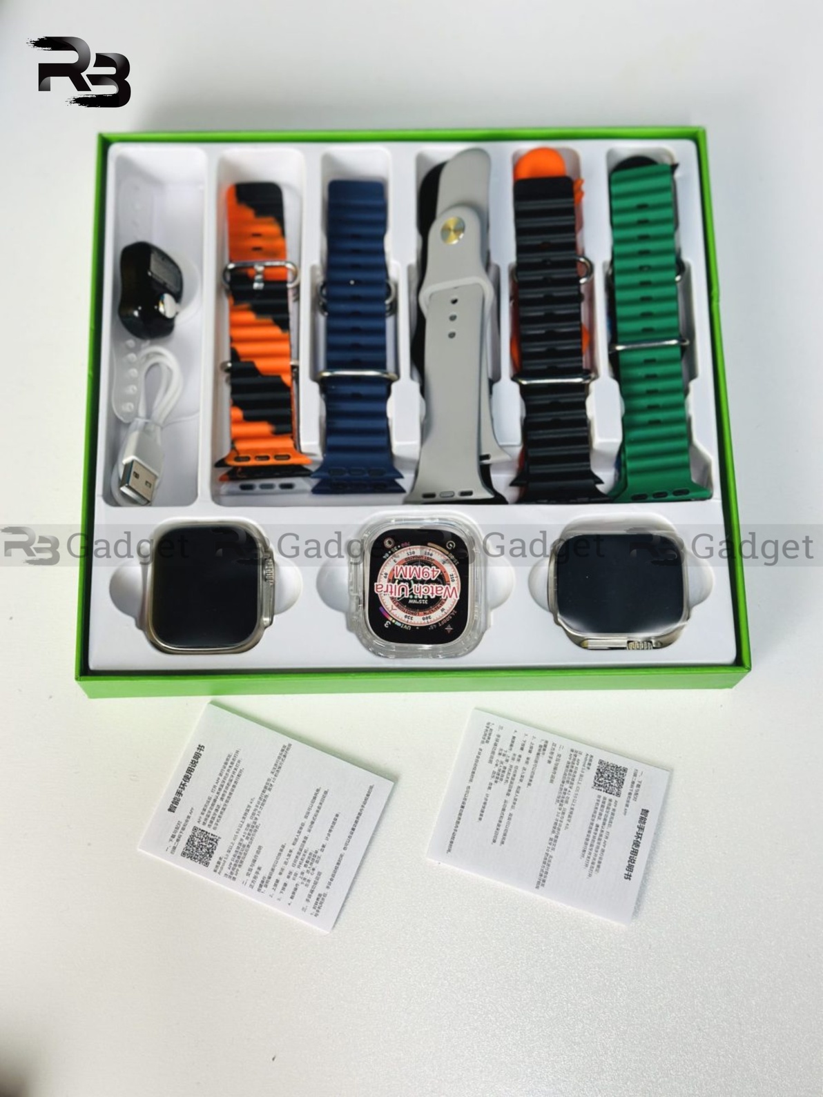 Y70 Ultra Couple Smartwatch With 13 Straps + Digital Tazbi_img_1
