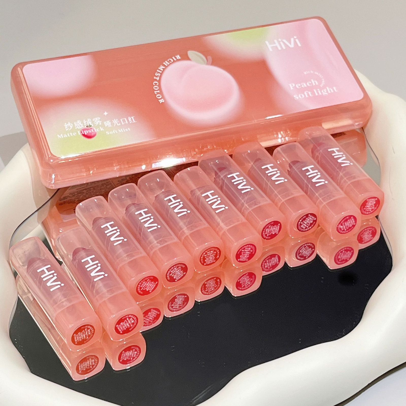 HiVi Peach Soft Light Matte Lipstick_img_2