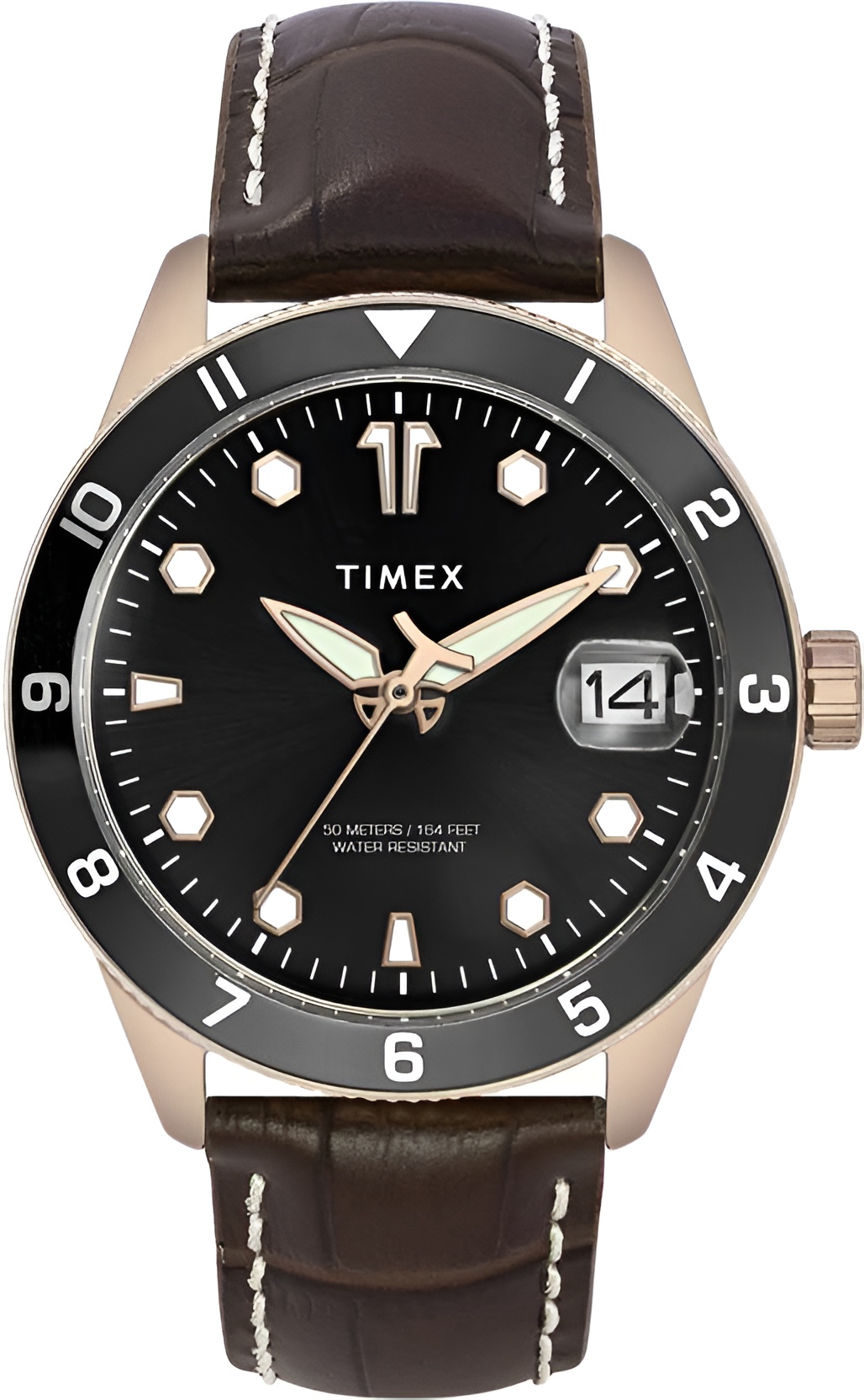 TIMEX Date Display with Magnifier, Black Dial Analog Watch- For Men (pre order only)_img_1