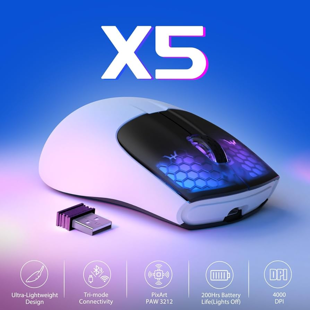 Attack Shark X5 Tri-Mode 49g Lightweight Gaming Mouse_img_0