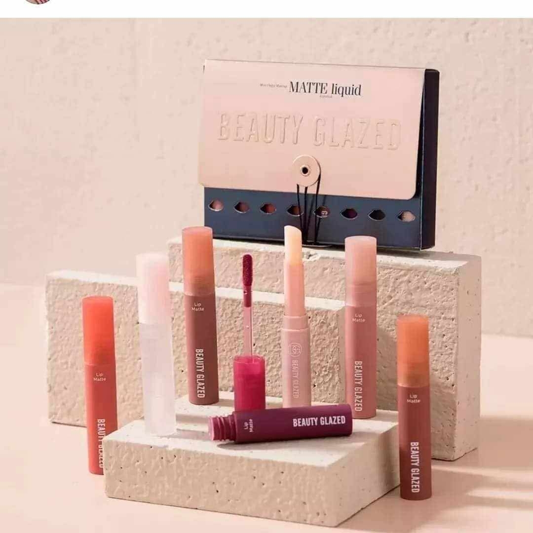 beauty glazed liquid 6pcs matte lipstick