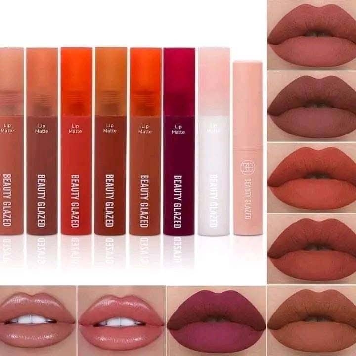 beauty glazed liquid 6pcs matte lipstick_img_1