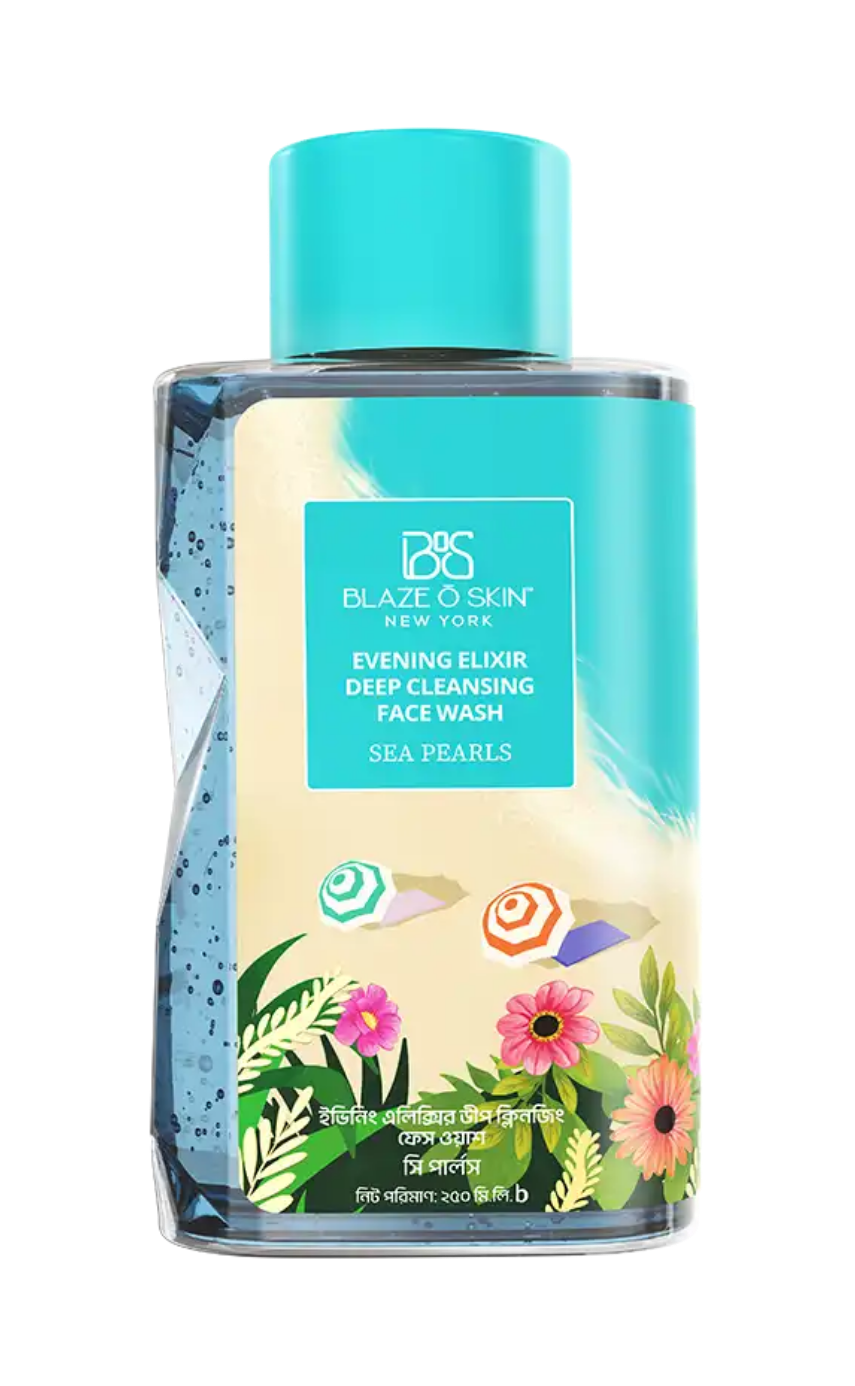 Blaze O’ Skin Evening Elixir Deep Cleansing Face Wash – Sea Pearl 250ml - Image 1