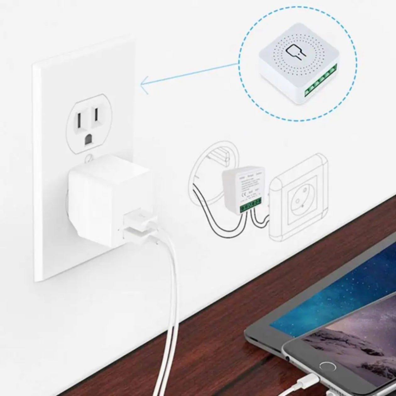 1 Gang Smart WiFi + RF Switch Relay (Tuya 16A) | Control with Remote, App & Voice | Smart Life, Alexa, Google Home_img_5