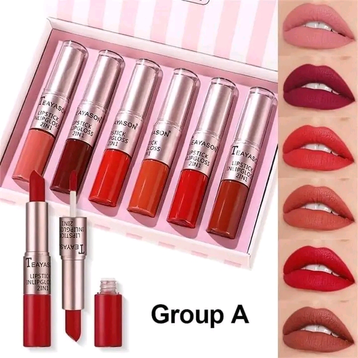 TEAYASON 2in1 6PCS Lipstick set