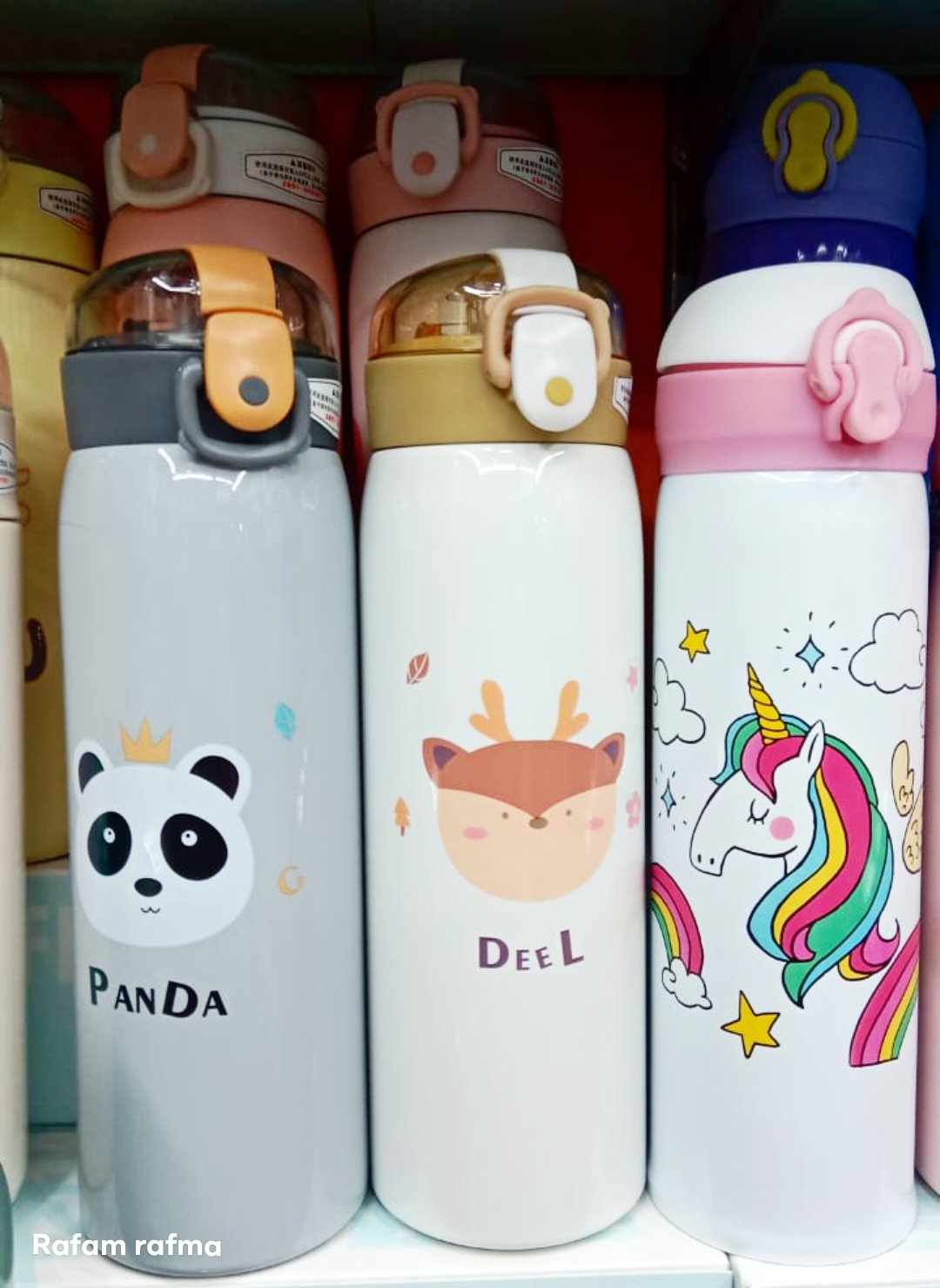 Portable kids thermos flask bottle with straw_img_3
