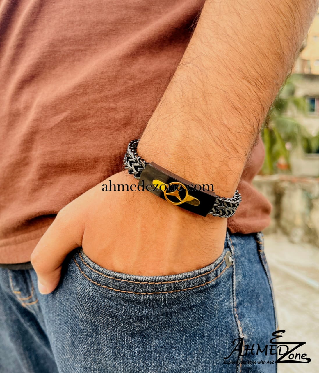 Men's Mercedes Bracelet (Black Edition)_img_1