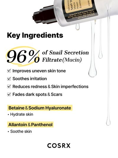 COSRX - Advanced Snail 96 Mucin Power Essence (30ml) thumbnail 2
