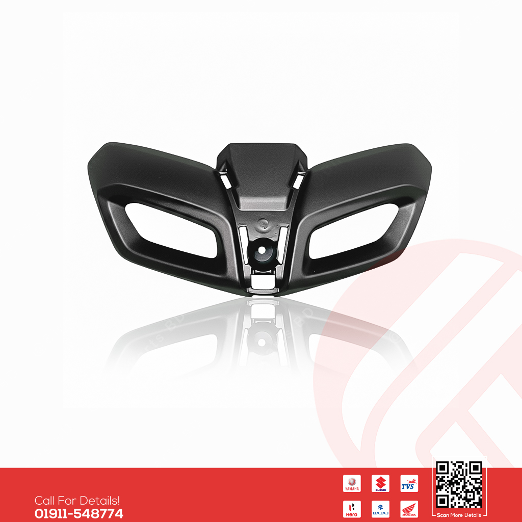 Pilot Light Mask (Mat Black) or DRL Mask for Yamaha MT15 V1 & MT15 V2 bike.