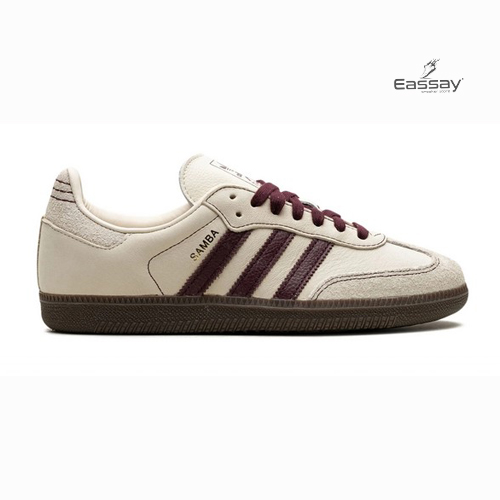 Adidas Samba OG Off-White Maroon Unisex Sneakers