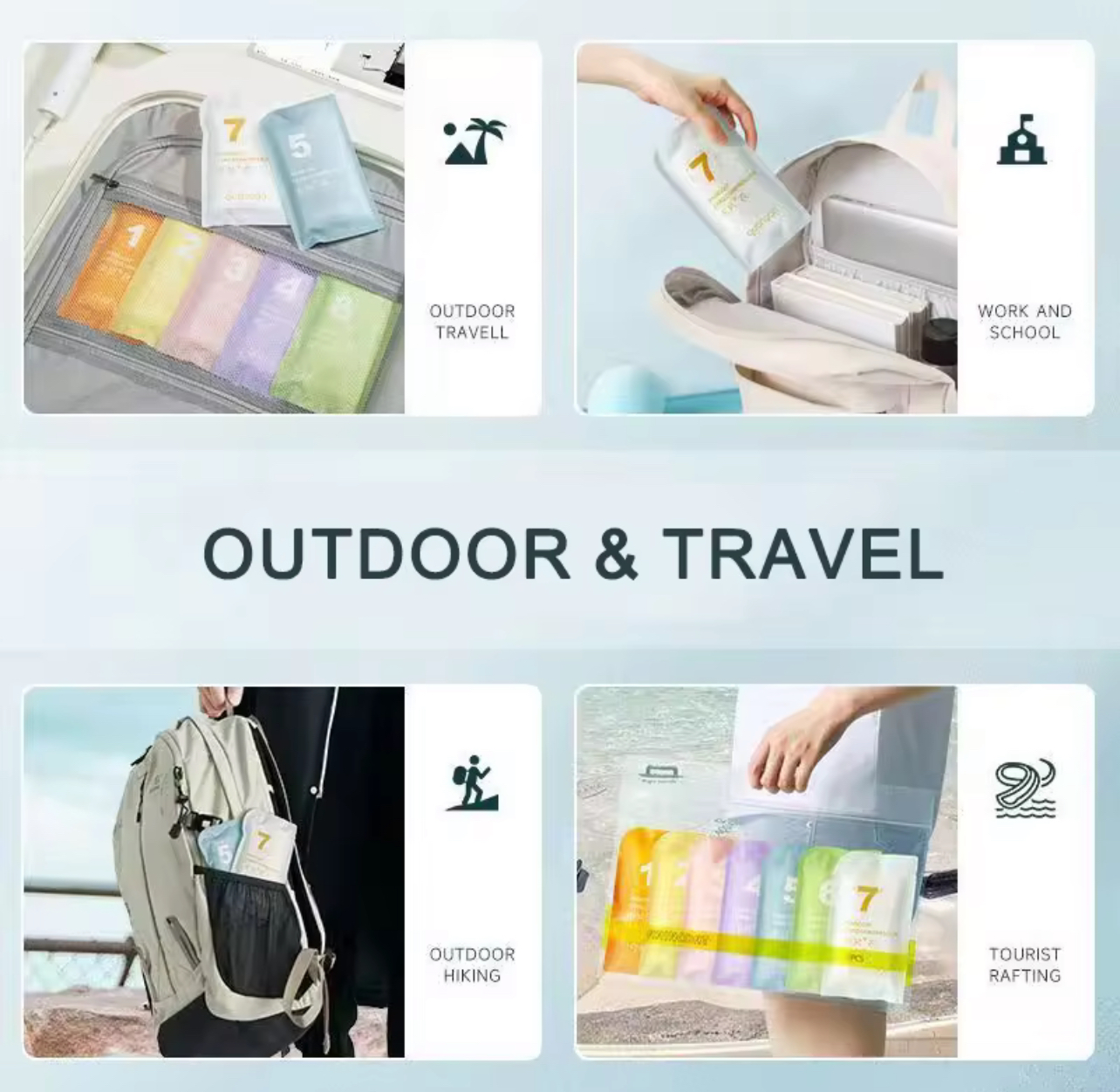 Emergency Pocket Raincoat for Adults & Kids | 3/6 Pieces Combo Pack | Multiple Color_img_15