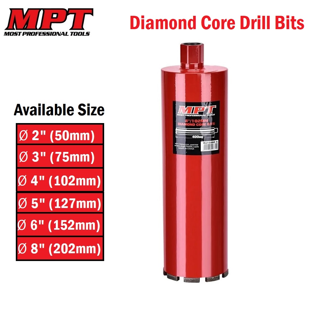 MPT Diamond Core Drill Bits ( 2" | 3" | 4" | 5" | 6" | 8" ); Model : MJ15002_img_0