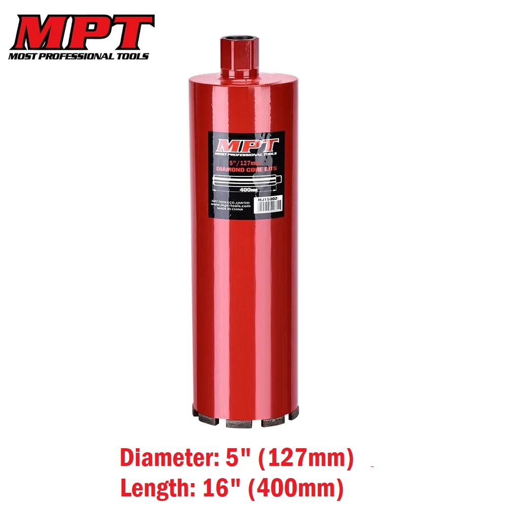 MPT Diamond Core Drill Bits ( 2" | 3" | 4" | 5" | 6" | 8" ); Model : MJ15002